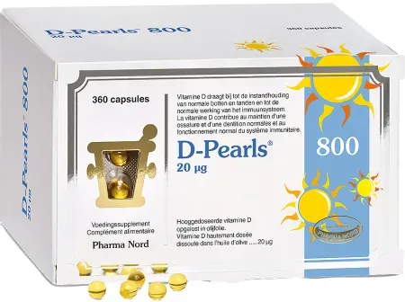 Pharma Nord D-Pearls 800 Immunität + Knochen & Zähne 360 Kapseln