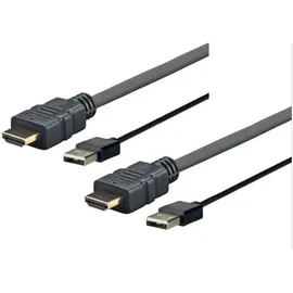 Vivolink Pro Adapterkabel USB männlich zu HDMI männlich 5 m Schwarz