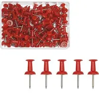 Wedo Pinnnadeln Diabolo rot, 100 St.