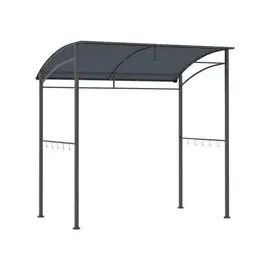 Outsunny Grillpavillon 2,15 x 1,5 m Grau/Schwarz