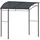 Outsunny Grillpavillon 2,15 x 1,5 m Grau/Schwarz