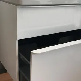 Geberit Waschtischunterschrank 2 Schubladen 88,4 x 61,7 x 47 cm Weiß Hochglanz