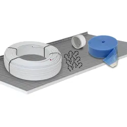 50 m2 Set Tackersystem Faltplatte 20 mm WLG 045 16x2 Alu-Verbundrohr Raster 10 cm + Zubehör