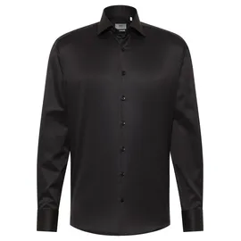 Eterna "MODERN Fit 1863 Hemd Halbarm mit Brusttasche schwarz 40,
