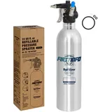 FIRSTINFO A1634 Patentierte Nachfüllbare Bremsenreiniger Sprühflasche, 650 ml Aluminium Drucksprühgerät, Maximaldruck 110 psi, Wiederverwendbare Aerosoldose, Mit Sprühnebel-Düse