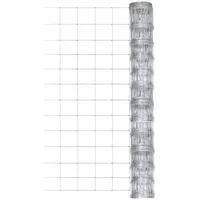 vidaXL Gartenzaun Verzinkter Stahl 50x1,25 m Silbern