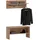 Idimex Wandgarderobe Malea Braun
