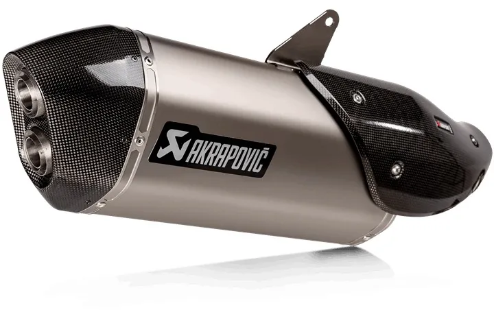 Akrapovic Slip-On Lijn Titanium Achterdemper