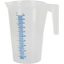 Kerbl Messbecher Kunststoff mit Skala, stapelbar transparent - 291196 - transparent