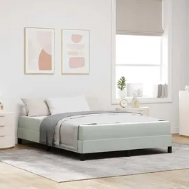 vidaXL Boxspringbett 160 x 200 cm Hellgrau