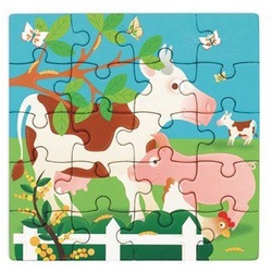 SCRATCH Puzzle Magnet Puzzle Bauernhof klein, Puzzleteile
