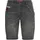Bruno Banani Jeansshorts Set, mit Band, 2% Stk. bequemer Sitz, gerade Beinform, mit praktischen Taschen Gr. 38 N-Gr, dk grey used, , 86105647-38 N-Gr