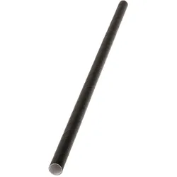 3500x Papier-Trinkhalme, schwarz, 250x8mm, 3-lagig