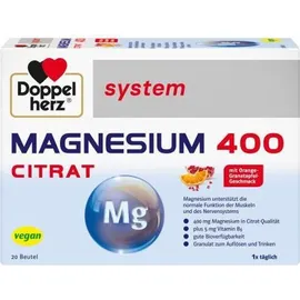 Doppelherz System Magnesium 400 Citrat Granulat 20 St.