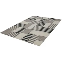 Teppich KAYOOM "Liana 214", beige (natur), B:160cm H:10mm L:230cm, Wolle, Teppiche, Handgefertigter Seidenteppich, Unikat, mit Echtheitszertifikat