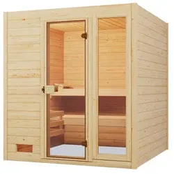 WEKA Massivholzsauna »VALIDA 3«, 6 Personen, inkl. 7,5 kW Ofen mit externer Steuerung - braun