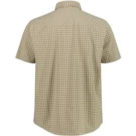 CMP Kurzarmhemd kariert Beige 60