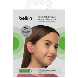 Belkin Soundform Nano Kabellose Kopfhörer Pink One Size