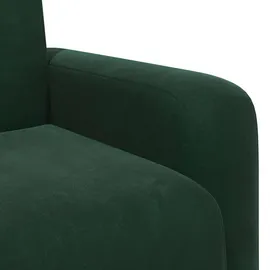 vidaXL Relaxsessel Dunkelgrün Samt 47,5 x 69 x 69 cm Grün mit Rollen