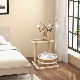 Costway Kratzbaum 40 x 40 x 80 cm braun