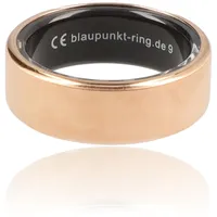 Blaupunkt Smart Ring PRO | kein ABO | Keine unsichere Cloud | Titan | Schritte, Schlaf, Puls, Blutsauerstoff SpO2, Kalorien, HRV, Sport-Aktivitäten | IP68 | für Android und iOS | Rosegold | Größe 10