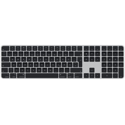 Apple Magic Keyboard mit Touch ID und Ziffernblock Silber/Schwarz Deutsch Kabellos