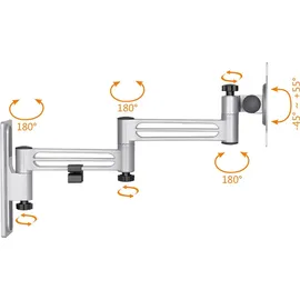 My Wall TV-Wandhalterung für Wohnmobile – HC1-3L, TV Wandhalterung für Wohnmobil und Wohnwagen, Fernsehhalterung, Schwenkbar, Neigbar, VESA kompatibel, Bildschirmhalterung