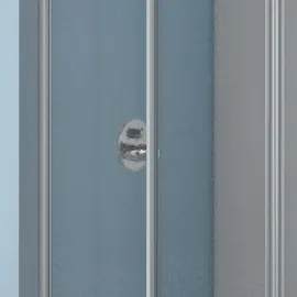 Koralle TwiggyTop Trennwand für Schiebetür rechts 75 x 160 cm silber matt/transparent V410507516A21