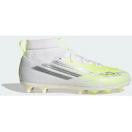 adidas F50 Sparkfusion League Mid Cut AG/FG Kinder Cloud White/Iron Metallic/Hi-Res Yellow 34