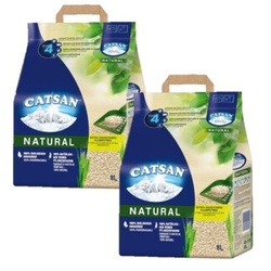 CATSAN Natural Klumpstreu 2x8 l