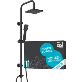 Schütte EASY ENERGY Überkopfbrause-Set, schwarz, matt