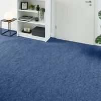 Andiamo Teppichboden ANDIAMO "Milo, Nadelfilz, Gesamthöhe 2,5 mm, Made in Belgium", blau, B:200cm L:100cm, Polyester, Polypropylen (PP), Teppiche, Uni Farben, Breite 100 cm oder 200 cm, Wohnzimmer, strapazierfähig