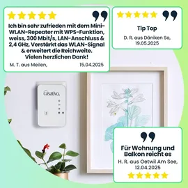 casativo Mini-WLAN-Repeater 300 Mbit/s weiß