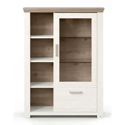 set one by Musterring Highboard York Dekor Pino-Aurelio / Eiche Nelson
