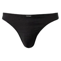 Bruno Banani Herren String schwarz Mikrofaser/Funktion unifarben, schwarz, NOS