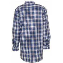 Planam Flanellhemd kariert Blau 37/38