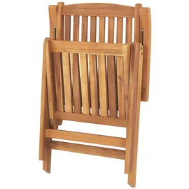 Beliani Gartenstuhl 54 x 54 x 105 cm blau 2 St.