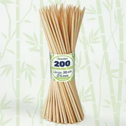 Bambus Splittstäbe 30 cm – Pflanzstäbe Rankhilfe für Garten & Topf