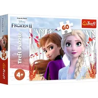 Trefl 17333 - Disney Frozen 2, Zauberhafte Welt von Elsa und Anna, Puzzle, 60 Teile