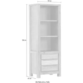 GUTMANN FACTORY Bücherregal 67 x 47 x 180 cm Braun