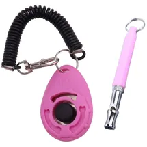 petsation Hundepfeife und Clicker Pink