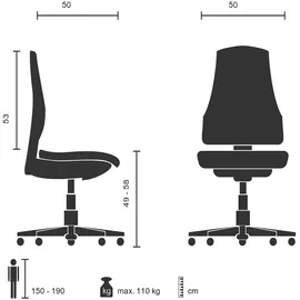 HJH Office PARMA 10 Leder Schwarz