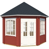 Lasita Maja Pavillon Jamaica Schwedenrot 347 cm, x 347 cm