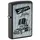 Zippo Sturmfeuerzeug - Zippo Car, Black Matte, Color Image - Nachfüllbar - Wiederverwendbar - Windfestes Design - Geschenkbox - Made in USA