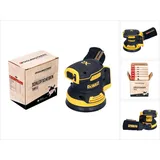 DeWalt DCW 210 N Akku Exzenterschleifer 18 V 125 mm Brushless Solo + 4x Toolbrothers TURTLE Schleifscheiben Set