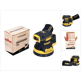 DeWalt DCW 210 N Akku Exzenterschleifer 18 V 125 mm Brushless Solo + 4x Toolbrothers TURTLE Schleifscheiben Set