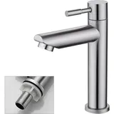 Ugreat - Badezimmer-Wasserhahn, nur Kaltwasser, Waschbecken-Wasserhahn, langlebige Kupfer-Chrom-Oberfläche, Handwasch-Wasserhahn, abnehmbare