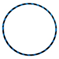 Hoopomania Hula-Hoop-Reifen Faltbarer Anfänger Hula Hoop Reifen, Neon-Blau Ø90cm blau Ø 90 cm