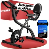 Sportana Heimtrainer Fahrrad EAGLE 3 Klappbar Pulssensoren