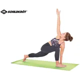 Donic Schildkröt Schildkröt 960167 - Bicolor Yogamatte Fitness, 183x61x0,4cm, PVC-frei, lime/anthrazit